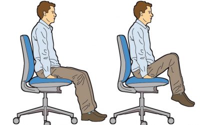Entrenamiento con silla de la oficina