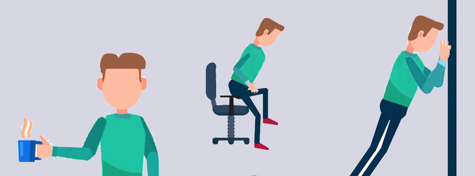 10 ejercicios que puedes hacer en la oficina sin que se note