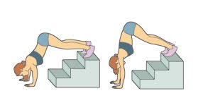 escaleras flexiones pica