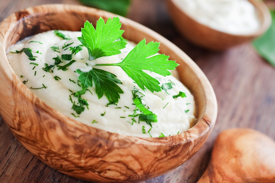 falso puré de patatas con coliflor