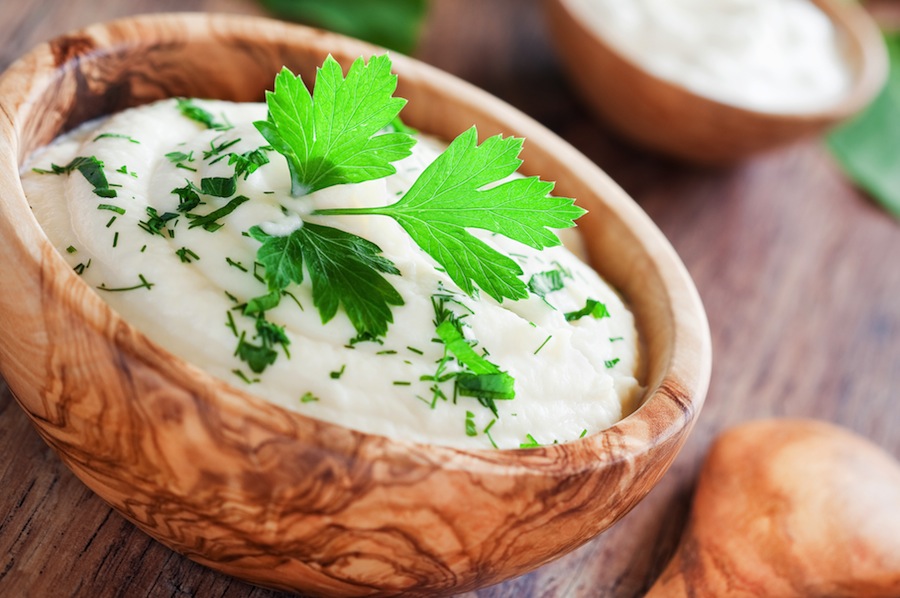 falso puré de patatas con coliflor