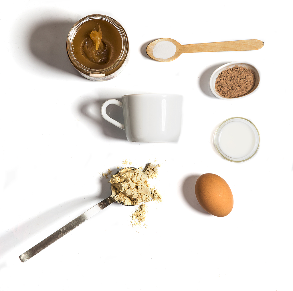ingredientes bizcocho proteínas taza 