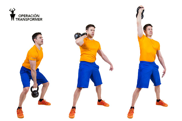 dos tiempos clean jerk kettlebell