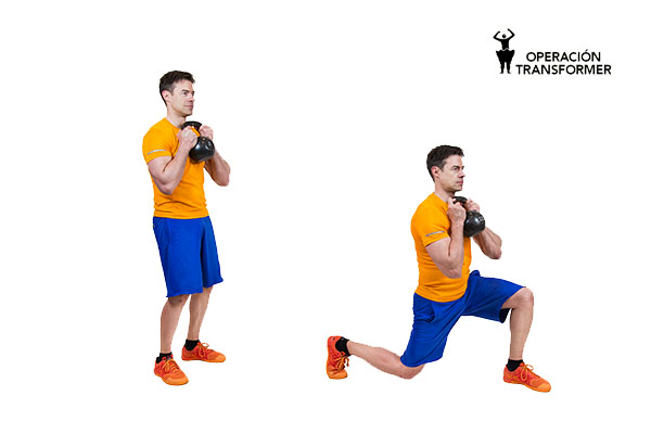 zancada kettlebell